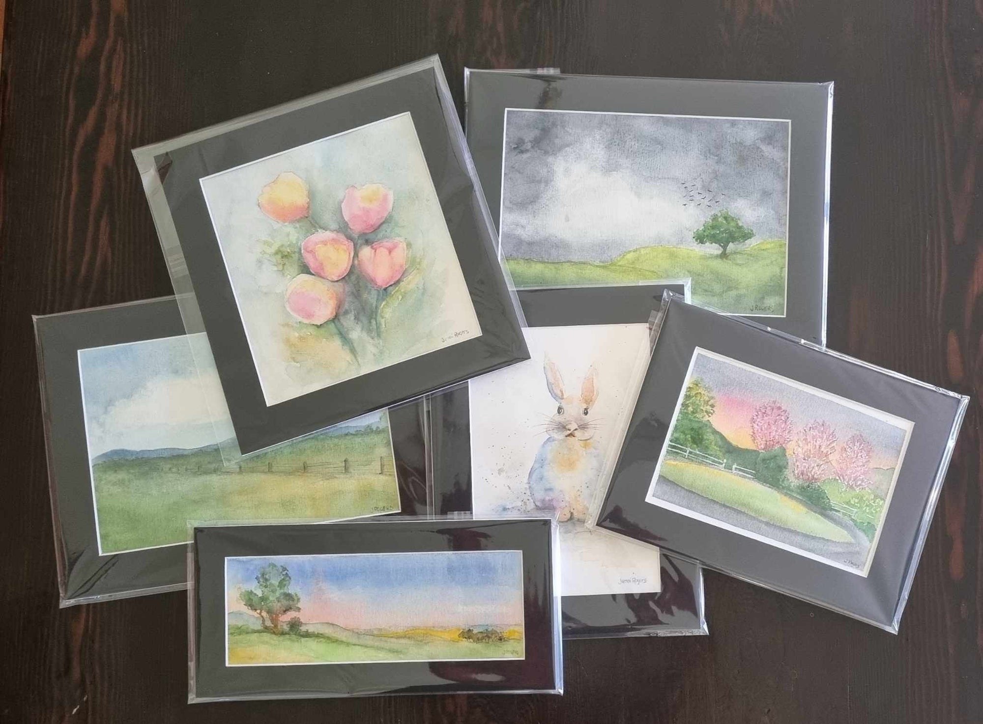 Original Water Colour Paintings by Jenni Rogers ~ Unframed