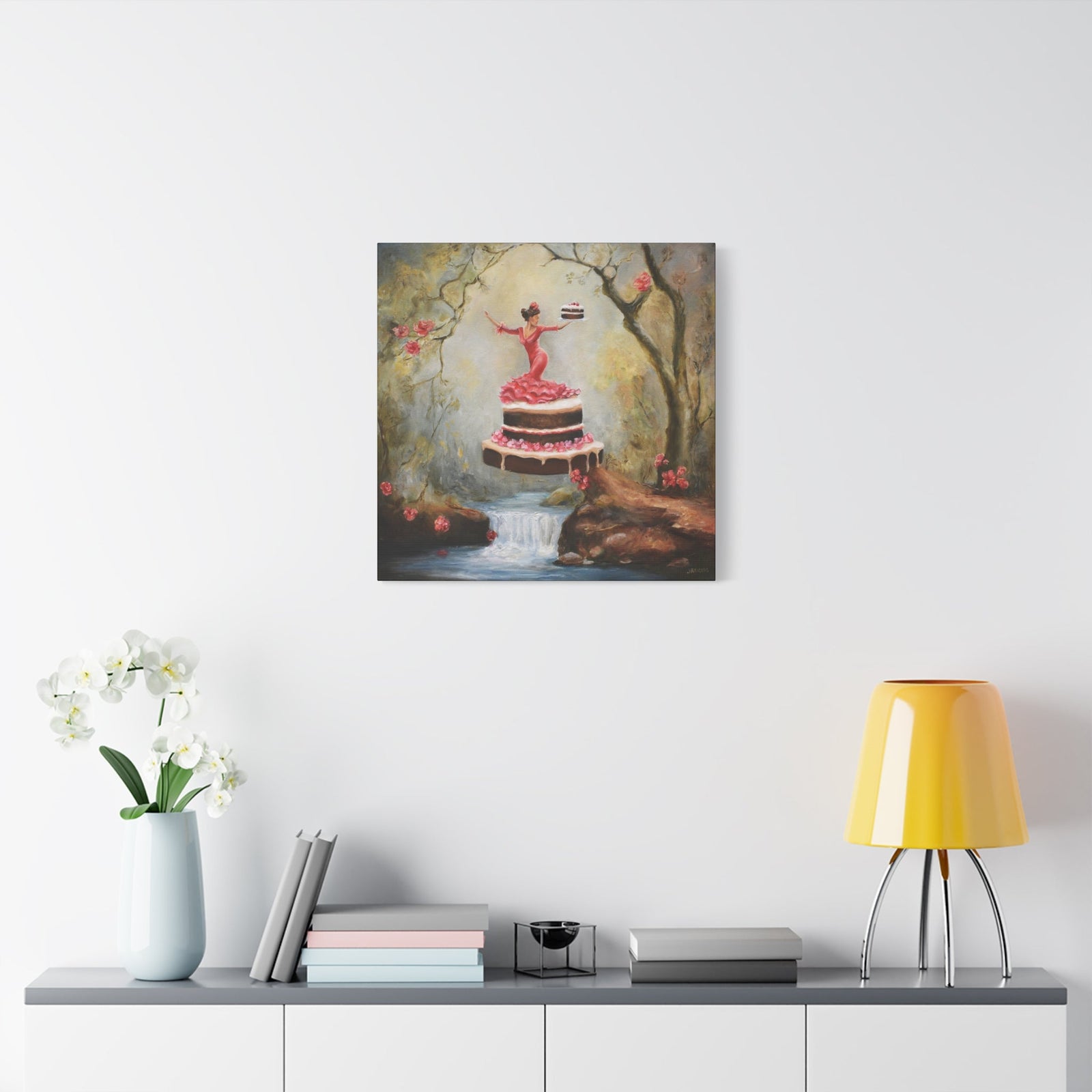 Sweet-Art by Jenni -  Sweet Flamenco Canvas Print 60x60cm