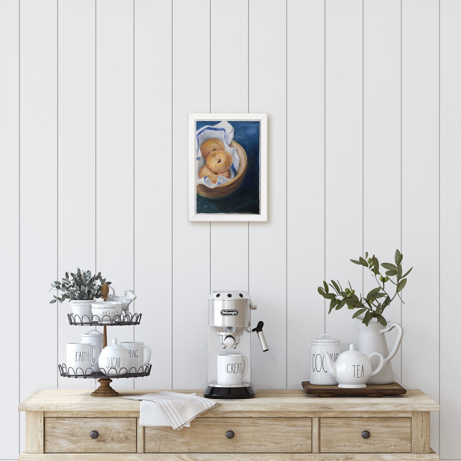 Sweet-Art by Jenni -  Bagels ~ Original Art by Jenni Rogers