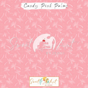 Sweet-Art by Jenni -  Candy Pink Palms Repeat Pattern