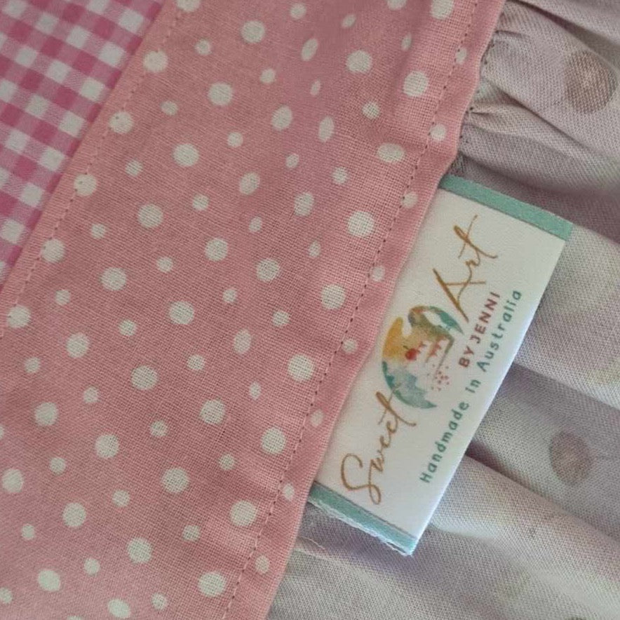 Sweet-Art by Jenni -  Child’s Apron 'Cherry Delight' Hand Sewn