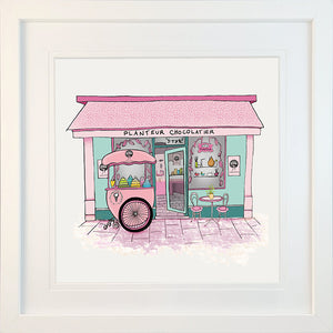 Sweet-Art by Jenni -  "Chocolatier" Framed Print 27x27cm