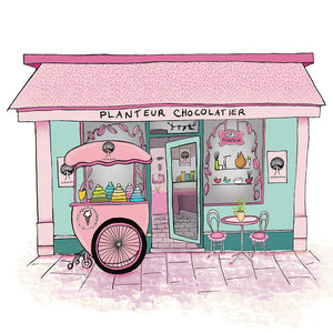 Sweet-Art by Jenni -  "Chocolatier" Framed Print 27x27cm