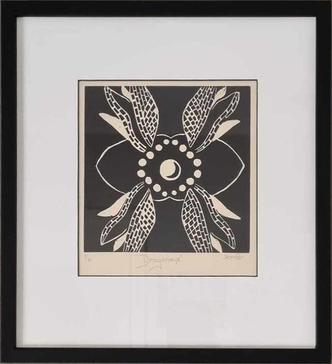 Sweet-Art by Jenni -  Dragoneye Linocut No: 2/6