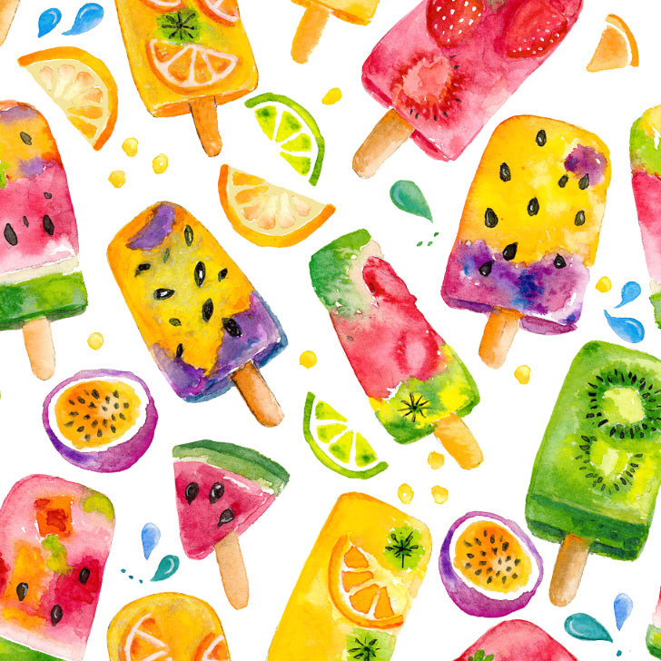 Sweet-Art by Jenni -  "Fruity Pops" Framed Print 27x27cm