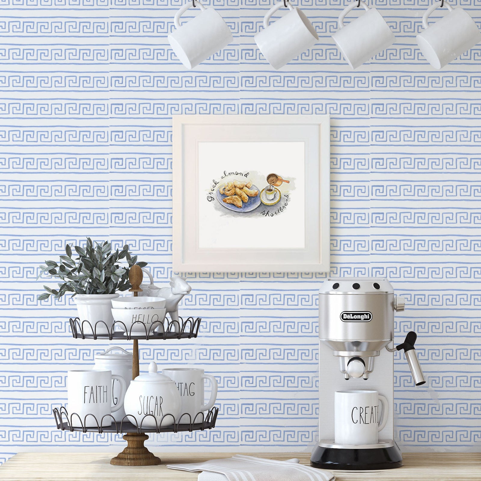 Sweet-Art by Jenni -  "Greek Almond Shortbread" Framed Print 27x27cm