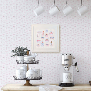 Sweet-Art by Jenni -  "High Tea" Framed Print 27x27cm