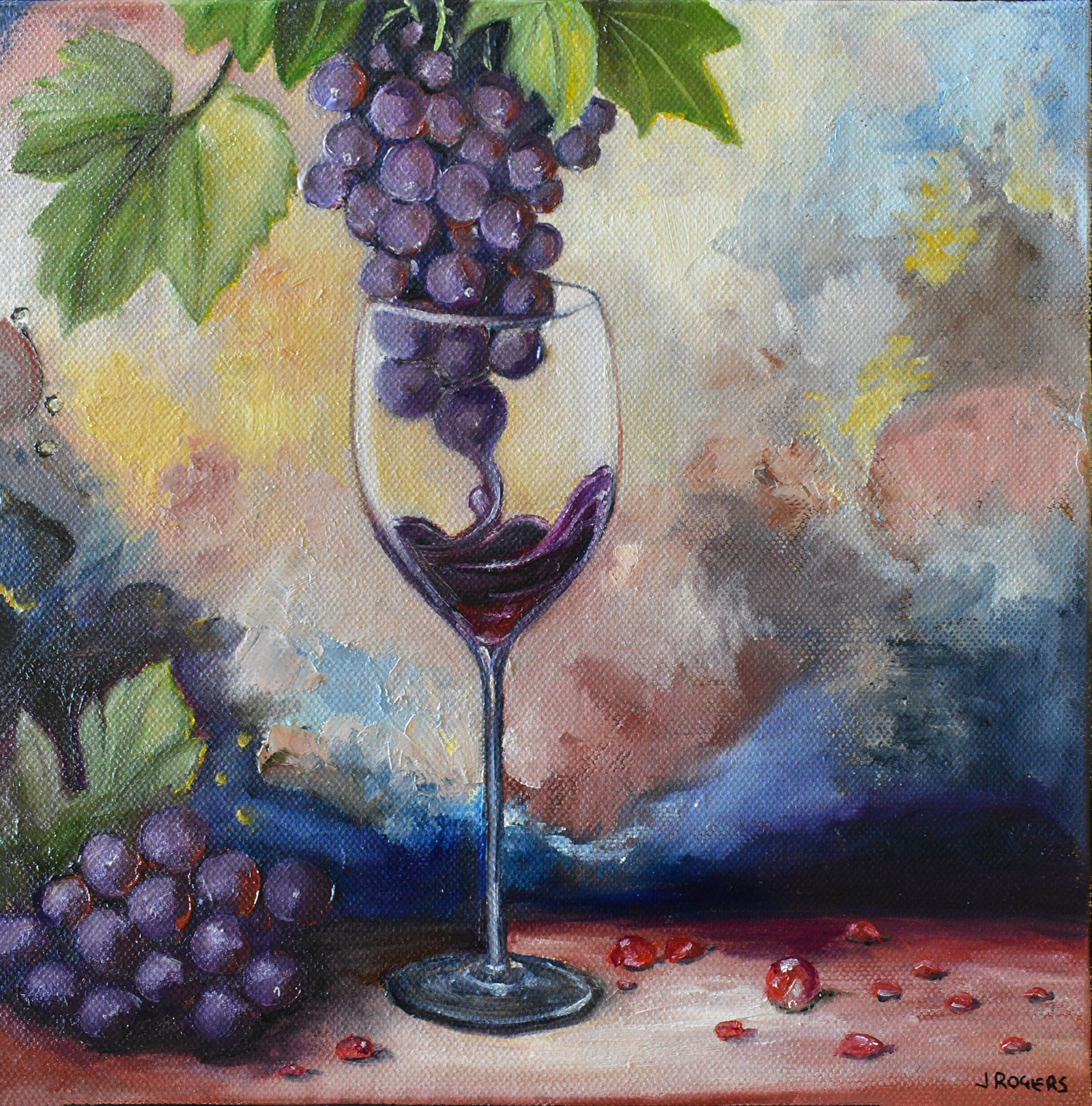 Sweet-Art by Jenni -  New Wine ~ Original Artwork by Jenni Rogers