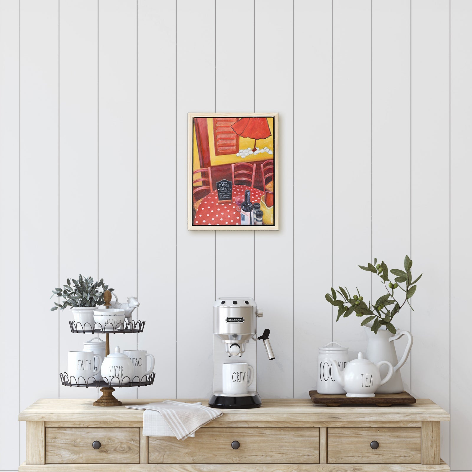 Sweet-Art by Jenni -  Red Table ~ Original Art by Jenni Rogers