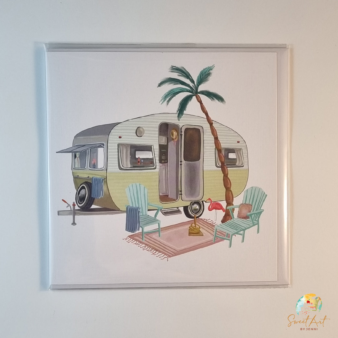 Sweet-Art by Jenni -  Flamingo Dreaming Greeting Card