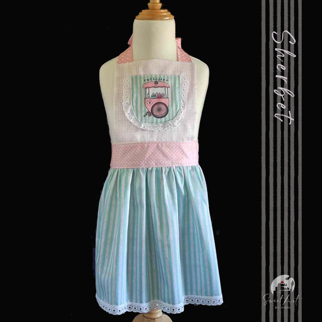 Sweet-Art by Jenni -  Child’s Apron 'Sherbet' Hand Sewn