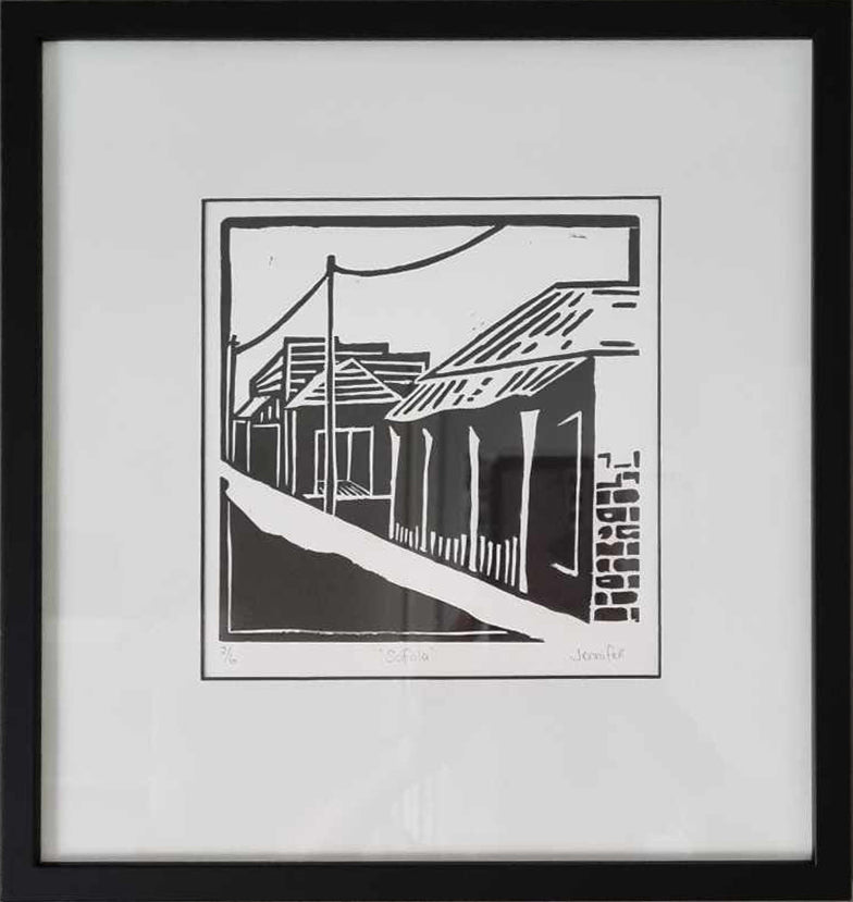 Sweet-Art by Jenni -  Sofala Linocut No: 2/6