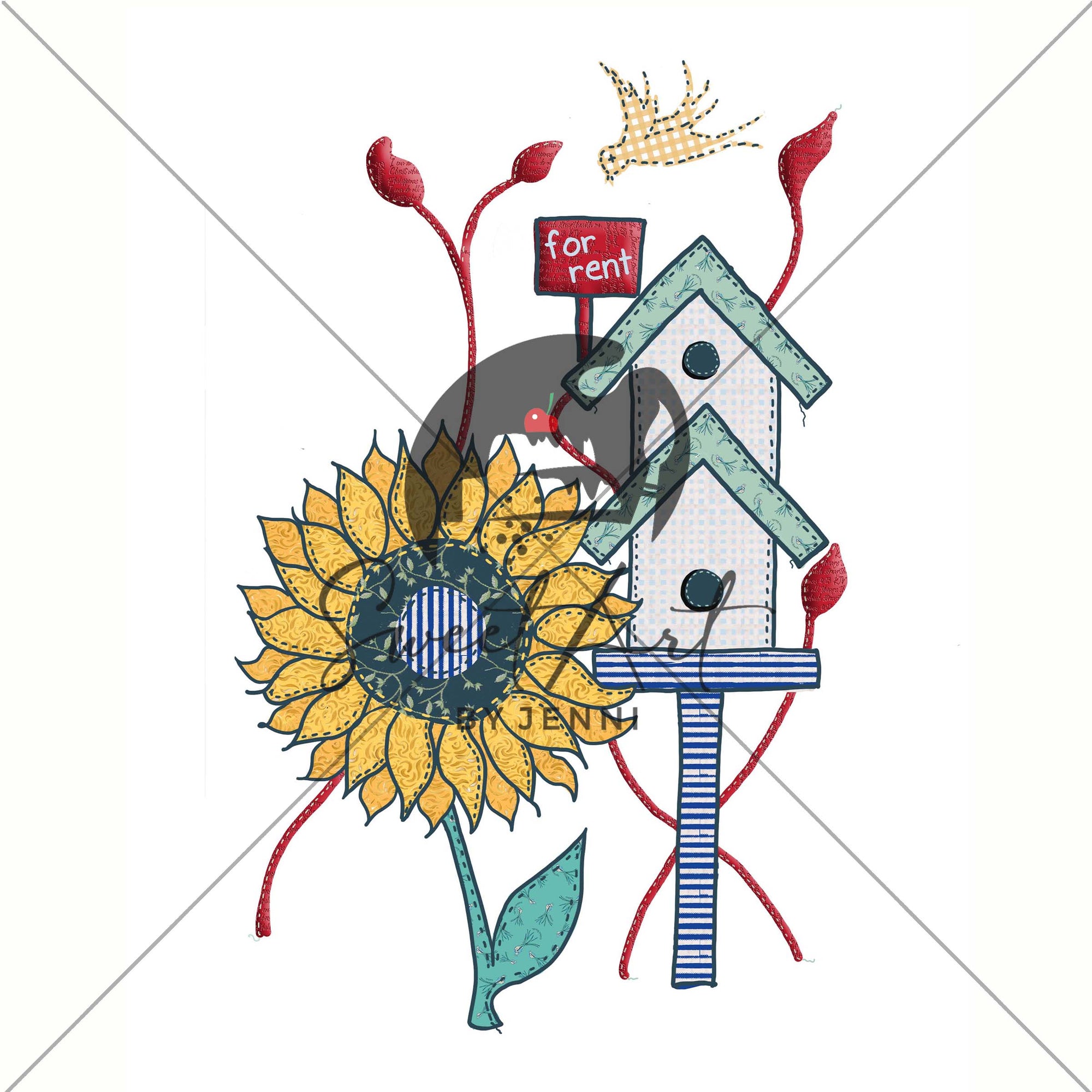 Bird House Illustration