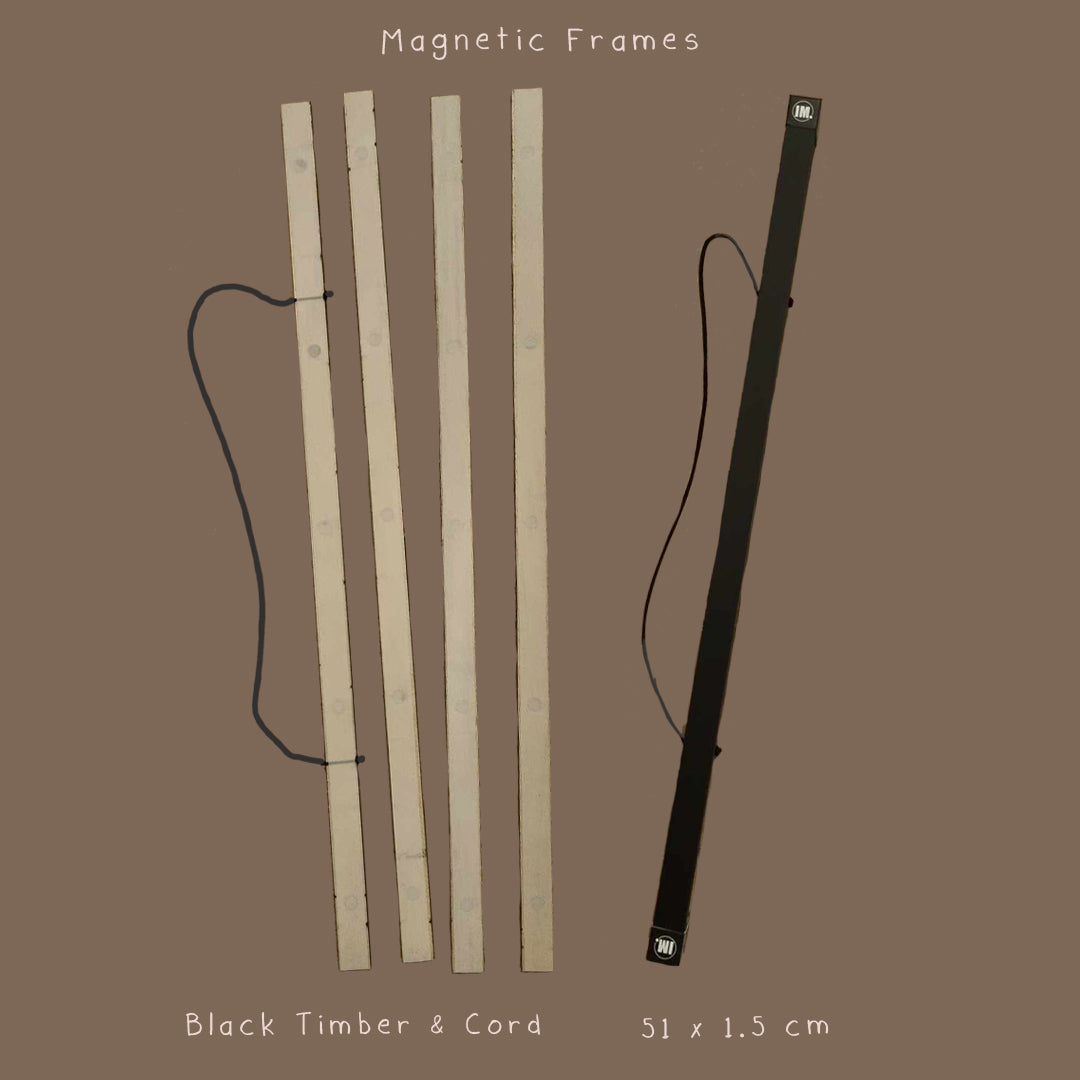 Sweet-Art by Jenni -  Magnetic Timber Hangers - Large Black