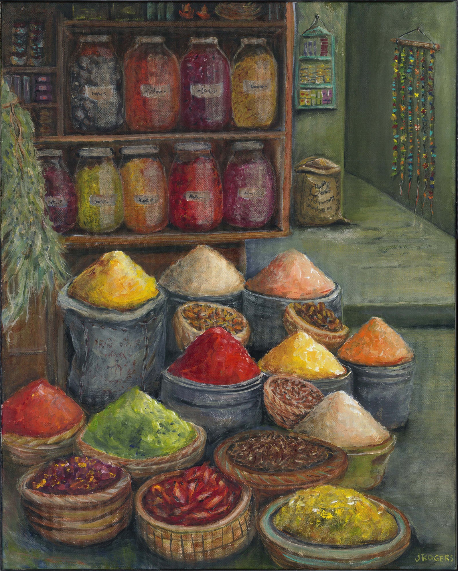 Sweet-Art by Jenni -  Tapestry of Spices ~ Original Art by Jenni Rogers