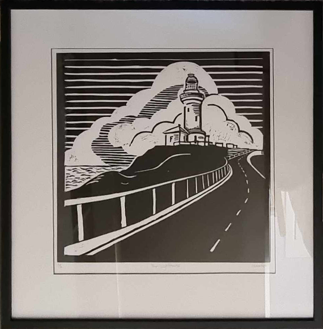 Sweet-Art by Jenni -  The Lighthouse Linocut No: 2/6
