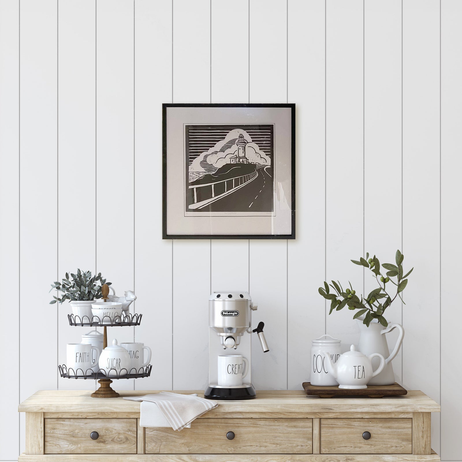 Sweet-Art by Jenni -  The Lighthouse Linocut No: 2/6