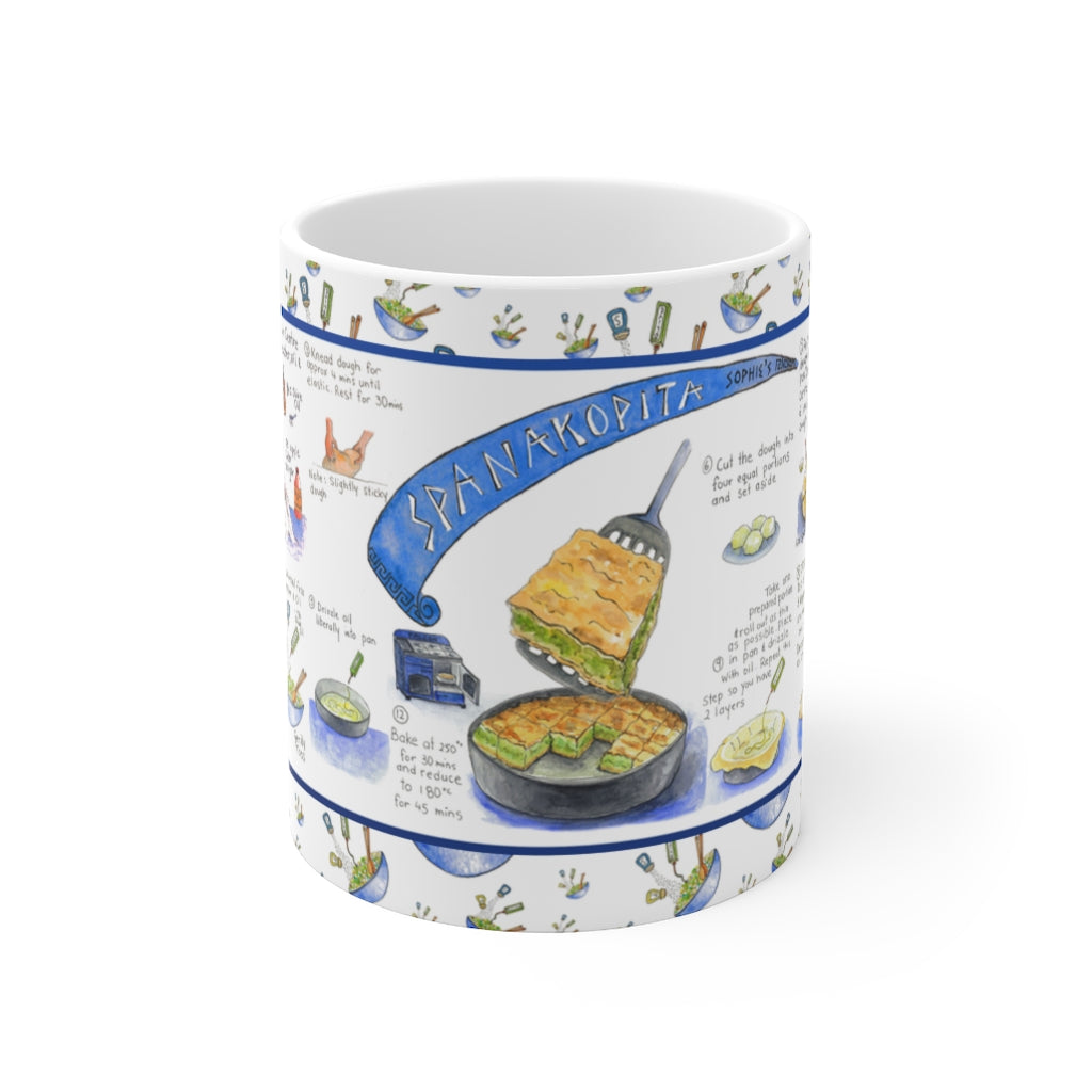 Spanakopita Recipe-Art Mug