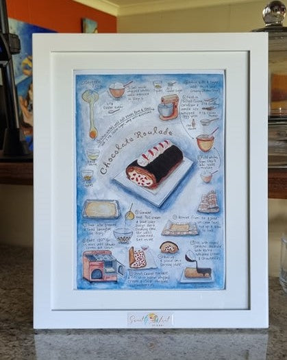 Sweet-Art by Jenni -  Chocolate Roulade Print Just the print
