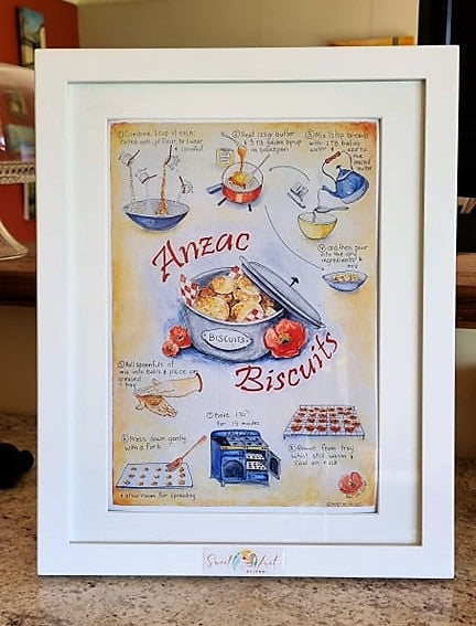 Sweet-Art by Jenni -  Anzac Biscuits Print Just the print