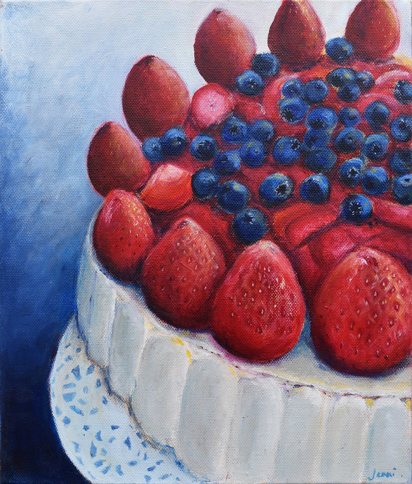 Sweet-Art by Jenni -  Celebration Cake ~ Original Art by Jenni Rogers