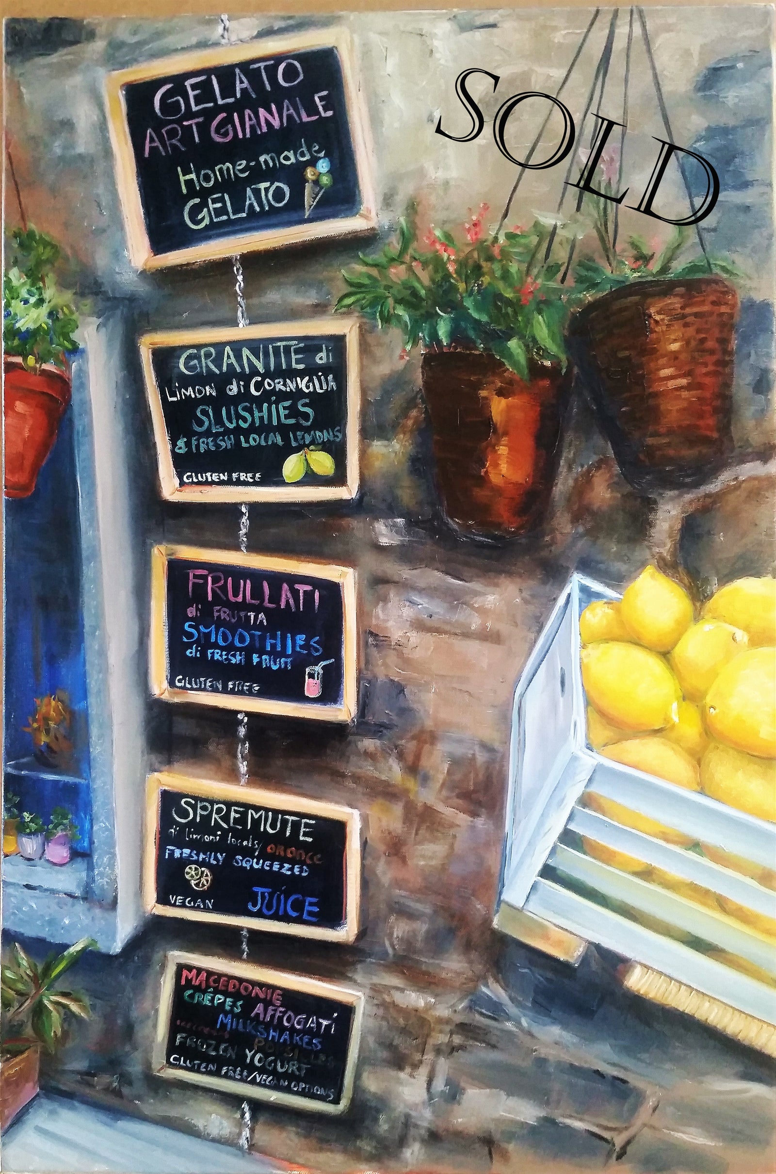 Sweet-Art by Jenni -  Gelato - SOLD cinque terre