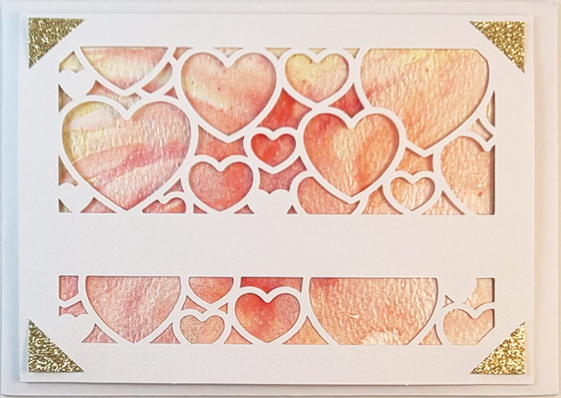 Pastel Hearts - watercolour
