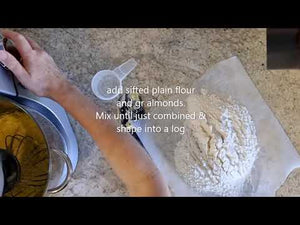 Greek Almond Shortbread Biscuits KOURABIEDES recipe video